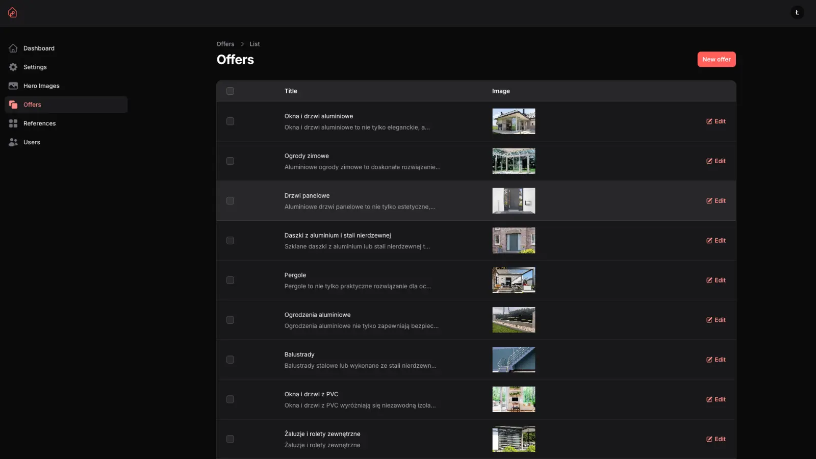 website screenshot