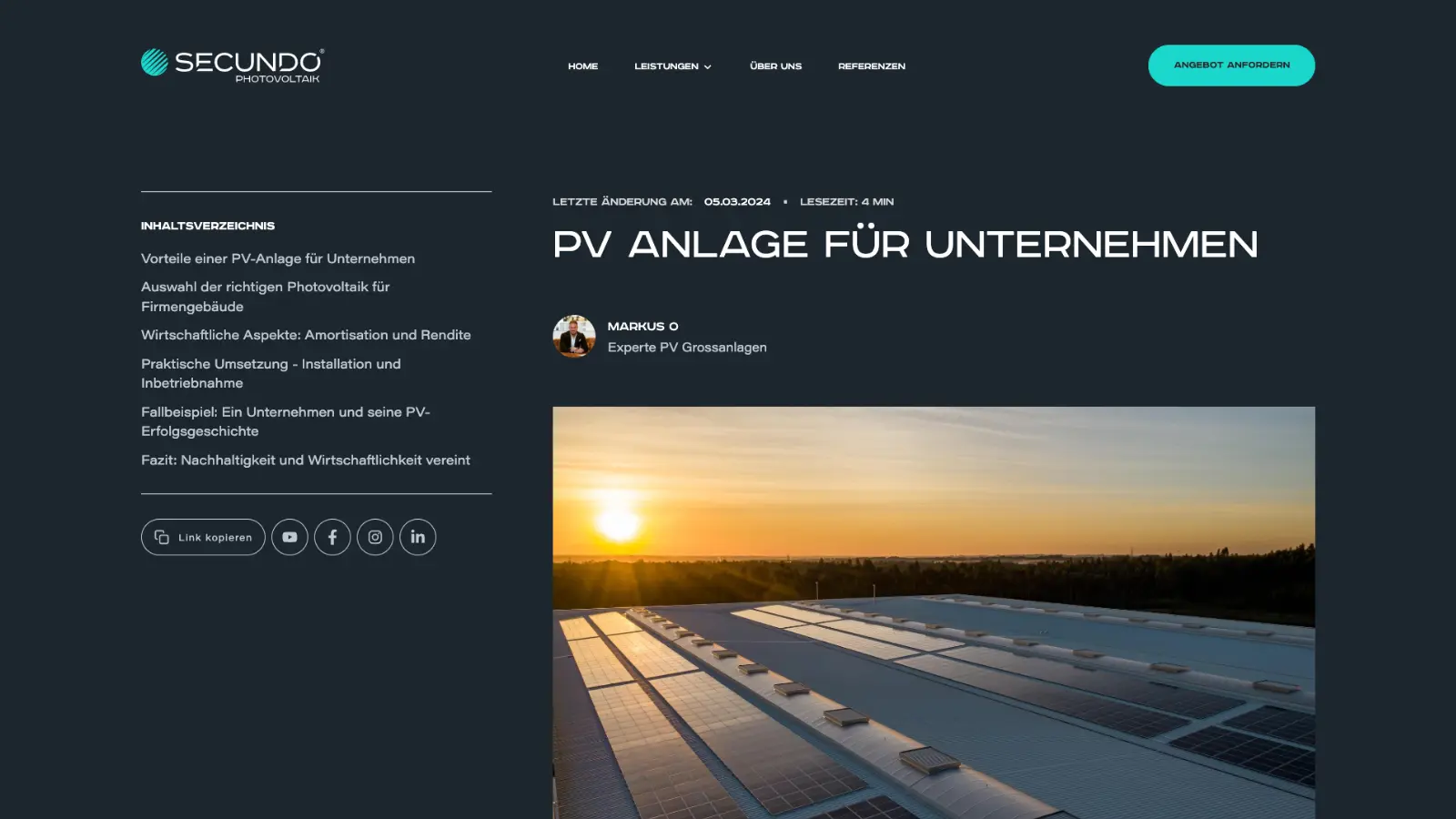website screenshot